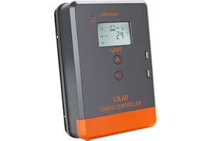 POWMR 40Amp MPPT Solar Charge Controller 12V 24V AUTO Charge Regulator Intelligent Regulator With LCD Display for AGM, Gel, Flooded and Lithium Battery Charging