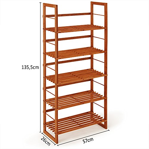 Holzregal Haushaltsregal Regal Wandregal Bücherregal Standregal CD Bücher Holz Öland - 5