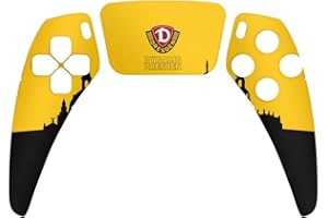 DeinDesign Skin kompatibel mit Sony PlayStation 5 Controller PS5 Folie Sticker SG Dynamo Dresden Skyline SGD