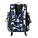 ECOSUSI Design Diaper Bag Pockets Back Pack Maternity Bag Blue&Black Color