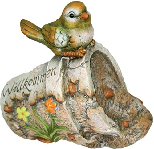 Gravidus Deko-Topf mit der Aufschrift "Willkommen" (Vogel)