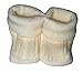 BNWT Baby boys or girls unisex knitted 100% Acrylic booties 0-3 months (beige)