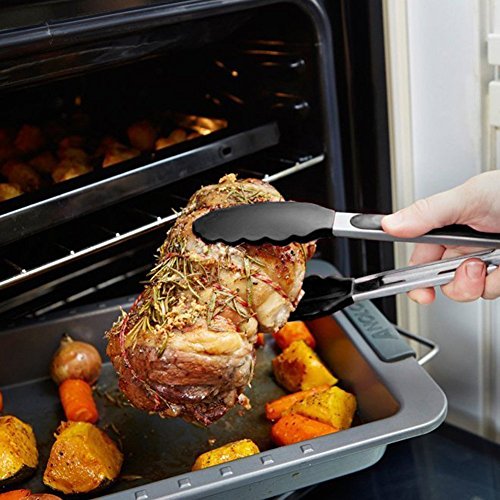 Küchenhelfer 10 Stück Silikon Küchen Utensilien Set XingYu-XY – GrillZange, Schneebesen, Silikon Pinsel, Teigschaber, Schaumlöffel, Löffel Nudeln, Reis Paddel, Kelle, Suppenlöffel – Hitzebeständige Koch- und Backzubehör - 4