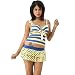 Prominent Swim Sexy Multi Color Two Piece Skirted Tankini-Beach Wear. RS.1349.00