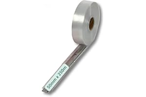 ‎DM-FOLIEN GMBH dm-folien Schlauchfolie transparent I 50 mm x 250 m I 100 μ I Unbedrucktes Verpackungsmaterial aus LDPE I Reißfeste Schlauch-Folie zum Verpacken & Einfrieren von Lebensmitteln