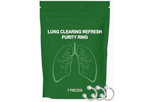 ENDXEDIO Fastclean Lot de 35 anneaux d'extraits de plantes pulmonaires biologiques pour le nettoyage des poumons et la détoxification des poumons pour améliorer la santé pulmonaire