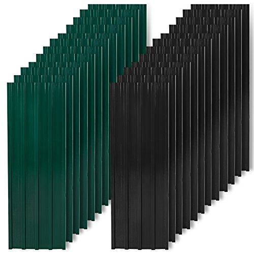 Preisvergleich Produktbild 12 Stück Trapezbleche, Profilblech, Metallblech, Dachblech, Stahlblech, Dach, Platten (Anthrazit)