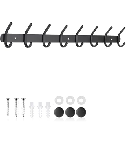 Crochet Manteau Mural A Visser, 5 Pcs Minimaliste Patère Murale Robuste En Alliage De Zinc Crochet