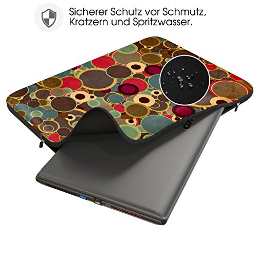 Sidorenko Designer Laptophülle für Laptops mit einer Bildschirmdiagonale von 33-33,8 cm ( 13-13,3 Zoll, MacBook Air, Macbook Pro Retina Display ) neopren max. Geräteabmessungen 32,5 cm x 23 cm - 3