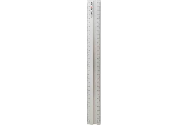 Eberhard Faber 570009 – aluminiumlinjal, ca 30 cm, halkfri och okrossbar metalllinjal