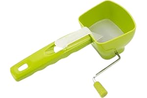 HPERU Tritatutto manuale per erbe aromatiche – Tagliaverdure rotante con manico per erbe fresche, avena, grano e chicchi di caffè