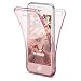 Produktbild NALIA 360 Grad Handyhülle kompatibel mit iPhone 6 6S, Full Cover Vorne & Hinten Rundum Doppel-Schutz, Dünnes Ganzkörper Case Silikon Etui, Transparente Display Schutz-Hülle & Rückseite - Rose Gold