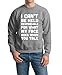 Produktbild I CAN’T BE HELD RESPONSIBLE FOR WHAT MY FACE DOES WHEN YOU TALK Men Sweat Shirt White Sport Grey XL To Fit Chest 44-46" (106-111cm)
