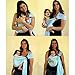 Highdas Baby Wrap Water Ring Sling Carrier Infant Toddlers Baby Shower Gift Polyester Quick Dry Fabrics Material Indoor Outdoor Travel Cotton Comfort Safety Newborn Infant Child Lite-on-shoulder (Light Blue)