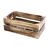 Die Kisten sind im Shabby-Chic Look braun geflammt. Sie sind in Handarbeit aus Albacia Holz angefertigt, daher ist jede Kiste ein Unikat und kann sich leicht in Abmessungen und Gewicht unterscheiden.