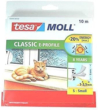 2 x tesamoll ® E profile rubber window and door ever knows 10m/9mm/1-3,5mm