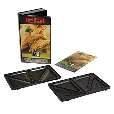 Tefal XA800212 Snack Collection Coffret de Plaque pour Croque Triangulaire avec Livre de Recettes