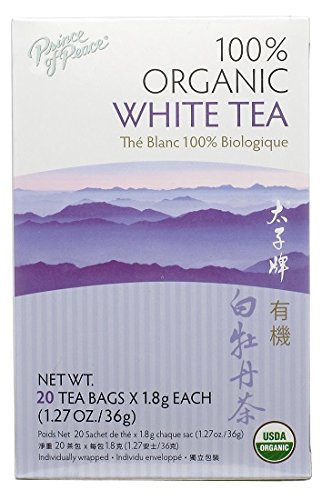 Pack of 1 x Prince of Peace Organic Premium Peony White Tea - 20 Tea Bags
