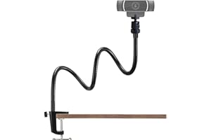 ＢＡＲＯＢＫＥ Etucro Webcam Stand 27" Verstellbare Schwanenhals Desktop Kamera Mount Hoder for Logitech Webcam C925e C922 C930 C920 C615 und mehr (1/4" Gewinde)