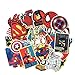 Produktbild HZHUI Super Hero Aufkleber Spiderman Captain America Anime cool wasserdicht Koffer Box Laptop Gitarre Gepäck Fahrrad Spielzeug Aufkleber 50St