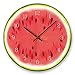 Produktbild wczzh Wanduhr lautlosem Uhrenwerk und farbenfrohem/Round Home Wanduhr/Acryl Obst Stille Uhr/Wassermelone / APC013d