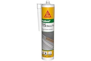 SIKA - Colle d'agencement - SikaBond 115 Déco Fix, Blanc - Colle à maintien immédiat - Intérieur et extérieur abrité - Multi-supports - Remplace clous et vis - 290ml