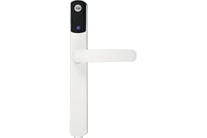 Yale SD-L1000-WH Conexis L1 Smart Keyless Door Handle For Home Security, Remote Lock/Unlock, App Control, Key Card and Phone Tag Included, White Finish [BSI Approved]