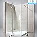 Produktbild Sogood Eck-Duschkabine Eckdusche Rav28K 100x90x195cm Duschabtrennung ESG-Sicherheitsglas Klarglas inkl. beidseitiger Easy-Clean-Beschichtung