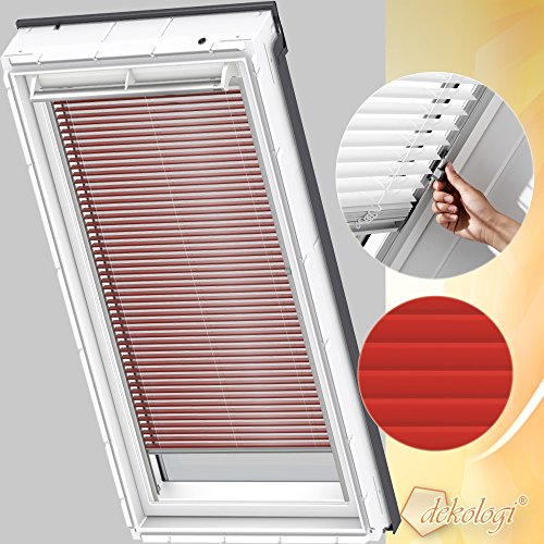 Orignal VELUX Jalousie / Jalousette PAL U08 7060S / Bedienart : Manuell / Farbe : Uni Passionsrot / Fenstergröße : 808 / Fenstertypen : GGL, GPL, GHL, GTL, GXL