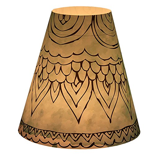 Candle Lights / Lampenschirme für Weingläser / Deko-Lampenschirme / Lampe / Teelicht / Lampshades / Lampenschirm-Set „Lorna“ Tischdeko, 3-teilig - 6
