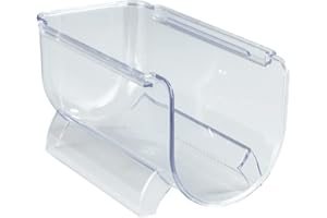 Wenko Portabottiglie impilabile, Pratico per conservare Bottiglie di Acqua e di Bevande nel frigo o nell'armadio della Cucina, Anche per Le Bottiglie di Vino, 20,5x11x11cm, in Robusto Pet
