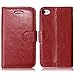 Produktbild casefirst , Apple iPhone 4 4s Case Wallet Leather, Apple iPhone 4 4s Case with Card Holder and Kickstand, Apple iPhone 4 4s Wallet Case with Space, Space Case Cover for Apple iPhone 4 4s Brown