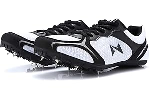 Adoff Unisex Spiked Sprint Leichtathletik-Laufschuhe rutschfeste Turnschuhe Sprint-Spikes Gittergewebe Sommer Atmungsaktiv und bequem