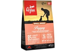 Orijen Small Breed Puppy | sucha karma dla szczeniaków małych ras, świeże i wysokiej jakości składniki, nie zawiera zbóż, glutenu i sztucznych konserwantów