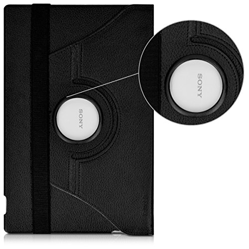kwmobile Hülle für Sony Xperia Tablet Z – 360° Standfunktion Case Tablet Schutzhülle Kunstleder – Smart Cover Tabletcase Schwarz - 9