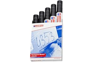 Rotulador edding marcador permanente 800 negro punta biselada 12 mm