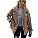 Produktbild Yesmile Damen Strickjacken Frauen Solide Mantel Wintermantel Warm Pelzmantel Kunstpelz Mantel Faux Felljacke Kurz Damen Winterjacke Wollmantel Steppmantel übergangsmantel Outdoorjacke