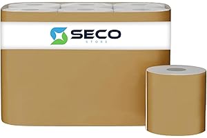 SECO STORE SECOSTORE Carta Igienica Fascettata, 96 Rotoli, Morbida Pura Cellulosa 2 Veli Monouso, Professionale Hotel B&B