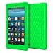 Produktbild MoKo Hülle für All-New Amazon Fire 7 Tablet (7 Zoll - 7. Generation, 2017 Modell) - [Honey Comb Series] Leichte Rutschfeste Stoßfeste Silikon Schutzhülle Protector Case für das neue Fire 7 2017, Rot