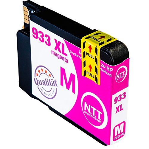 N.T.T.® 4x XL kompatible Tintenpatronen zu HP 932-XL 933-XL (1 Schwarz, 1 Cyan, 1 Magenta, 1 Yellow) Multipack für HP OfficeJet 6100, 6600, 6700, 7110, 7610, 7612 - 4