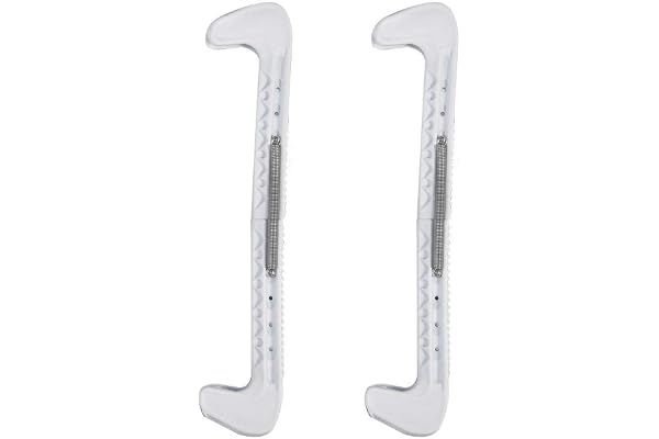 1 Paire Protection Lame Patin A Glace réglables protège-Lames de Hockey de Sport sur Glace avec Protection à Ressort pour Patins à Glace pour Enfants et Adultes
