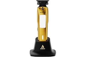 Andis 562119 Phenom Professional Elektrischer Bart- und Haarschneider mit Kabel und Lithium-Ionen-Akku, mit Ladestation, Gold