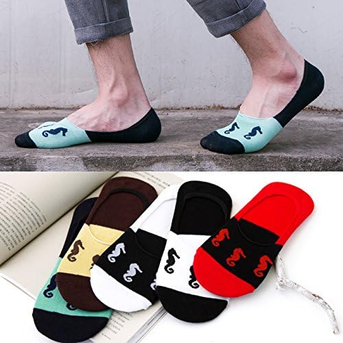 ZHFC-Socks, men's socks, summer men's socks, cotton short hose, men's socks, deodorant sweat thin, shallow mouth invisible socks, boat socks,F,Total invisibility of hippocampus