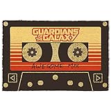 1art1 Guardians of The Galaxy - Vol. 2, Awesome Mix Kassette Fußmatte Innenbereich und Außenbereich | Design Türmatte 60 x 40