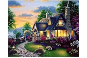 Kaieteur Pintura por números para adultos, kit de pintura al óleo de lona por número para niños o principiantes con pinceles de pintura acrílica de dibujo de pigmento 40 x 50 cm sin marco