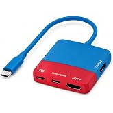 Coverzone Nintendo Switch ile Uyumlu USB-C Video Capture ve Docking Station, 4-in-1 PD 100W Hızlı Şarj, 1080/60Hz Capture-out