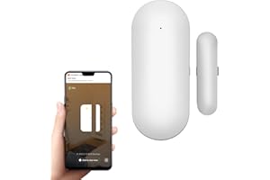 PGST kit allarme casa senza fil,Sensore per porte e finestre WiFi,rilevamento Intelligente dello stato della porta, invia avviso al telefono,funziona con Smart Life app