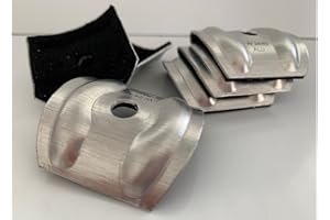 WANDBREITE Juego de fijación de calotas, espaciadores, tornillos de fontanería sinusoidal y perfil trapezoidal placas corrugadas (Sinus perfil 76/18, calota).