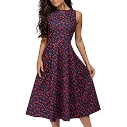 Vectry Vestidos Coctel Vestido para Boda De Día Vestidos Elegantes para Niña Vestidos Casuales Sueltos para Mujer Vestidos Cortos Verano 2019 Vestidos Rojo