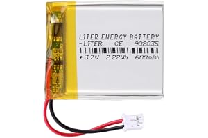 Batteri 902035 LiPo 3,7 V 600 mAh 2,22 Wh Uppladdningsbar med kontakt PH2.0 (JST-PHR-02) Typ B Litium: Se till att enhetens p